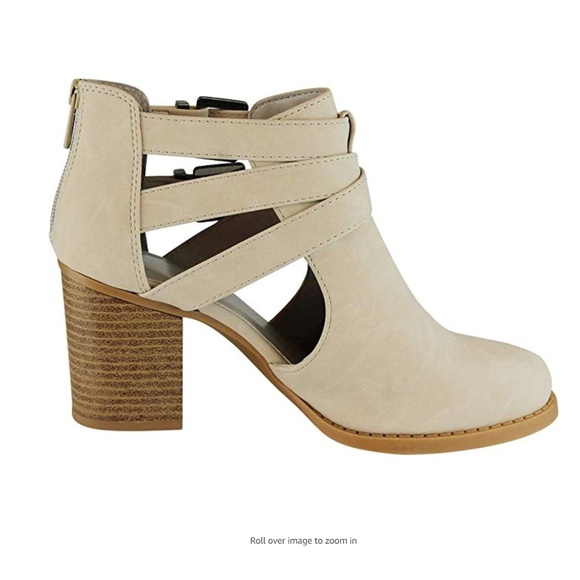 NIB Closed Toe Crisscross Ankle Back Zip Bootie, Size 7.5 - Picture 5 of 6